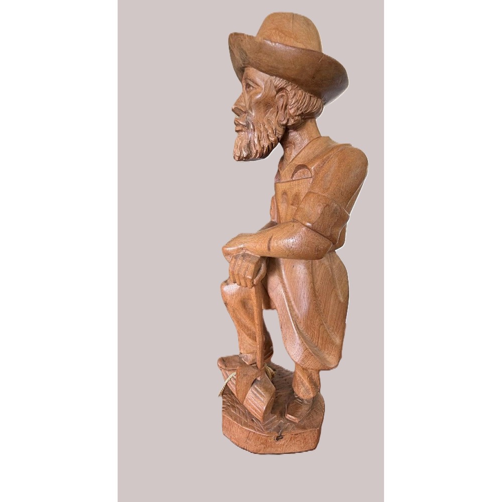 Kurt Koch Wood Carving Figurine Brown Excellent German‎ Folk Art 0006